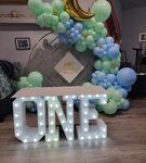 One Number Marquee Rental for Forest City Bounce and Event Rental