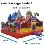 Candyland Toddler inflatable bounce house specs and dimensions